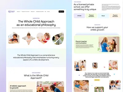 Our Approach Page for The Little Campus brand identity branding design design studio graphic design illustration interface landing landing page logo rebranding ui user experience ux web web design web page website design website development
