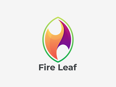 Fire Leaf app branding design fire leaf firel leaf coloring icon illustration logo ui ux vector