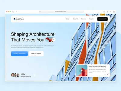 Creative Architecture Agency Website agency animation apartment app application architecture construction corporate creative graphic design homepage interior design landing page minimal modern property real estate real estate agency ui design webflow