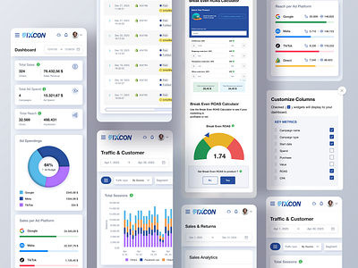 Mobile Analytics Dashboard (SaaS UI) analyticsui dashboarddesign datavisualization mobileappdesign mobileuiux productdesign saasdashboard uxuidesign