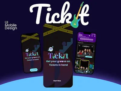 Tickit: Seamless Event Booking UI/UX — Mobile App Design Case branding design desktop e commerce landing page mobile ui