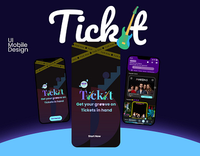 Tickit: Seamless Event Booking UI/UX — Mobile App Design Case branding design desktop e commerce landing page mobile ui