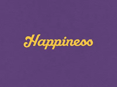 Happiness Wordmark Logo branding graphic design logo typography wordmark