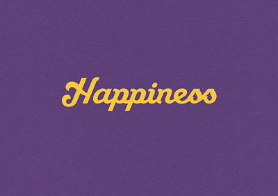 Happiness Wordmark Logo branding graphic design logo typography wordmark