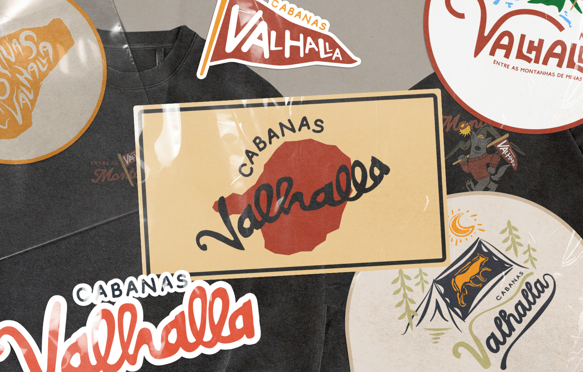 Cabanas Valhalla branding design graphic design illustration logo