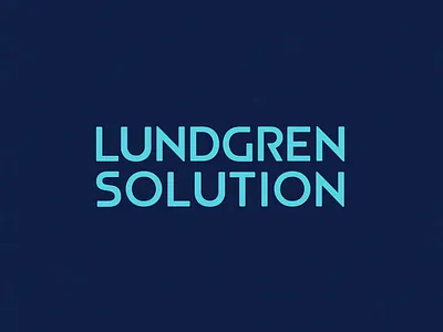 Lundgren Solution Wordmark Logo branding graphic design logo typography wordmark