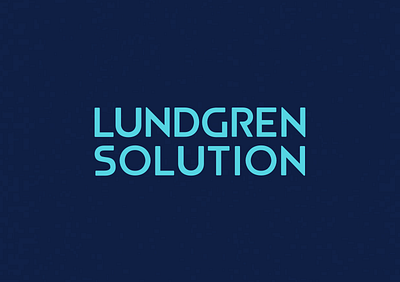 Lundgren Solution Wordmark Logo branding graphic design logo typography wordmark