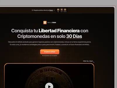 Landing page VSL Bitcoin - crypto bitcoin canva course criptomoedas crypto funnel hero hotmart infoproduct infoproducto infoproduto landing page landingpage marketing digital onlinecourse ui vsl