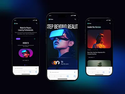 VR SaaS Landing Page Design figma landing page landing page design popular design saas saas landing page ui design virtual reality vr vr website
