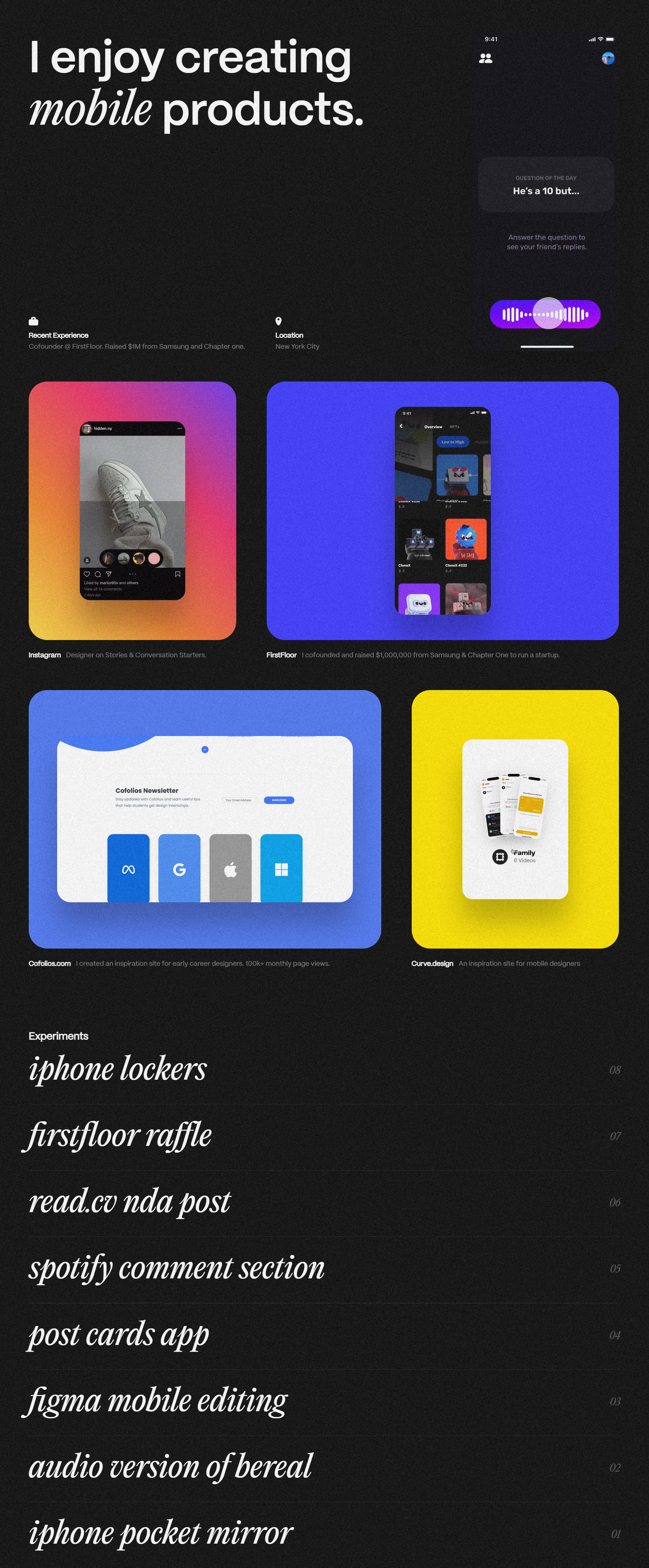 Product Designer Portfolio Website animation app design app product css3 html portfolio html website designer html5 js minimalistic designer minimalistic developer minimalistic portfolio minimalistic website personal personal website portfolio portfolio website designer product designer responsive developer responsive website designer ui
