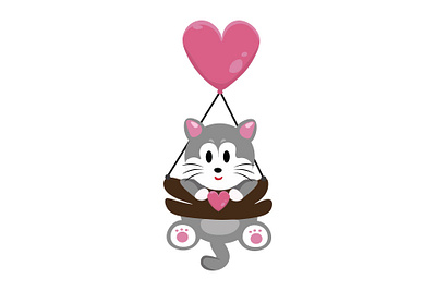 Cute Cat Valentine cat cute graphic design sweet