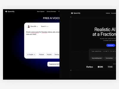 From The Web #8 after ai before hero input landing page redesign speech text translation ui voice
