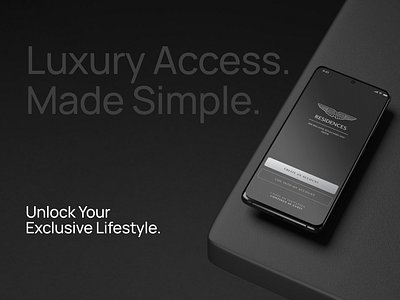 Aston Martin Residences App access app aston martin dark theme exclusive app inspiration luxury app mobile app ui ux