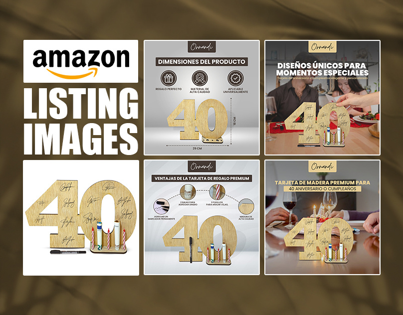 Amazon Listing Images Design for Anniversary Gift Card a content a plus content amazon ebc amazon listing amazon listing image amazon listing images amazon product listing infographic listing design listing images listing images design product infographic