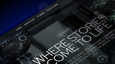 Toei Studios Kyoto branding cinema design japan movies toei web webdesign website