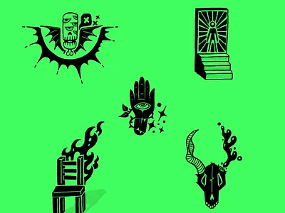 Doodles, Belize Session Continued branding logo macanre procreate sketch