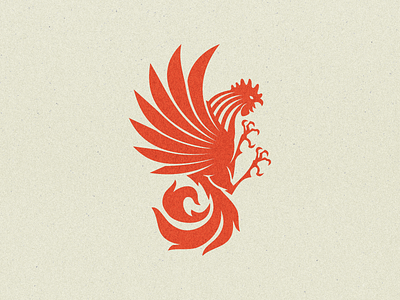 Aggressive Polymer aggressive bird logo bold logo branding character design graphic design logo mascot rooster simple logo style