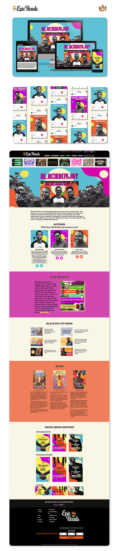 Social Media Campaign Launch Landing Page graphic design landing page photoshop social media web design wordpress