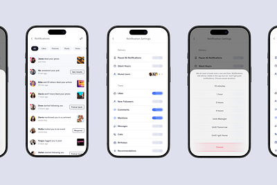 Notifications - Daily UI #049 app app design dailyui notification notifications ui