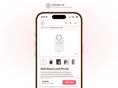 Daily UI #012 – E-Commerce Shop add to cart dailyui ecommerce mobile design online store product page shop spline sans ui design