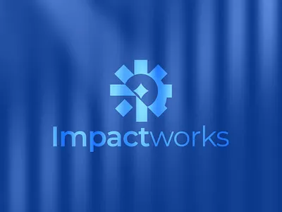 IMPACTWORKS Logo Design branding chat logo design graphic design logo logo design vector
