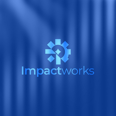 IMPACTWORKS Logo Design branding chat logo design graphic design logo logo design vector