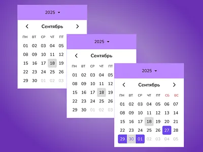 Web calendar graphic design ui web