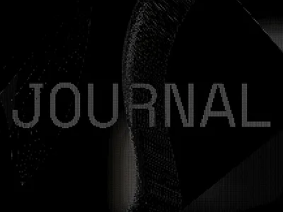 Journal / Type Experiements branding generative code graphic design journal typography webgl
