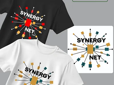 Synergy Net 2025 – Network-Themed T-Shirt Design branding conceptart creativedesign custom t shirt digitalart graphic design illustration kawii logo minimaldesign modern photoshop t shirt design typography vectorart
