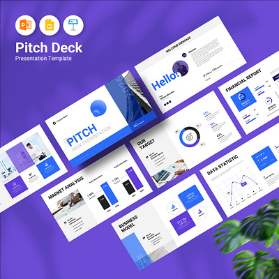 Pitch Deck Presentation Template 3d agency animation branding business corporate creative design graphic design illustration infographic resume logo minimal motion graphics powerpoint presentation slide ui