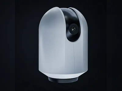 3D Camera Product 3d 3d art blender branding clean dark design glass modern product security
