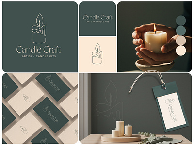 Line art Logo Design | Minimal Brand Identity boho botanic brand identity branding candle candle logo design designer graphic design hand drawn handdrawn icon illustration line art logo logo design logodesign minimal modern ui