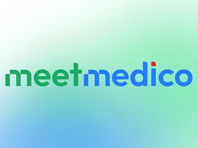 MeetMedico Logo Design branding clean logo clinic doctor graphic design green logo health app logo healthcare healthcare branding logo medical medical tech meet modern logo wellness logo