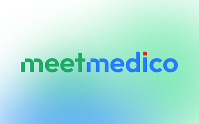 MeetMedico Logo Design branding clean logo clinic doctor graphic design green logo health app logo healthcare healthcare branding logo medical medical tech meet modern logo wellness logo