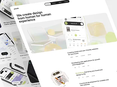 Portfolio Website agency app company creative design portfolio digital agency digital marketing flat graphic design illustration landing landing page minimal portfollio ui ui design ux web design webflow website