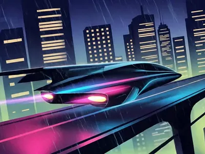 Vibrant Geometric Space Exploration Concept abstract landscape adventure branding asset city conceptual illustration environment futuristic design geometric art illustration illustration by xinyan innovation theme metaverse visual neon colors space exploration travel vector vector illustration wallpaper web