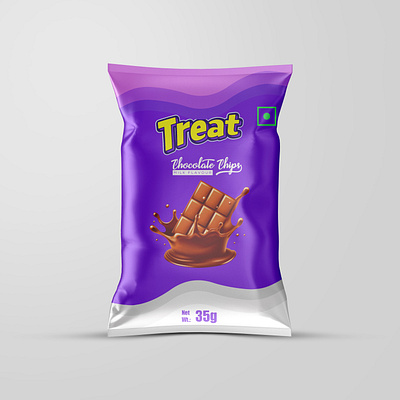 Treat chocolate chips branding graphic design logo motion graphics ui