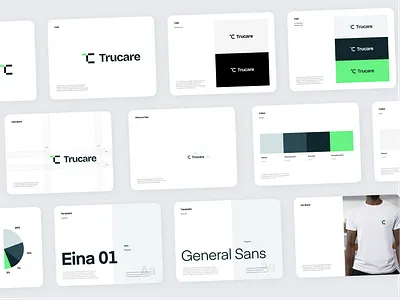Trucare Health branding clean guide guidelines health healthcare mobile product design simple typography ui website
