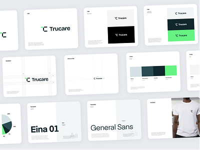 Trucare Health branding clean guide guidelines health healthcare mobile product design simple typography ui website