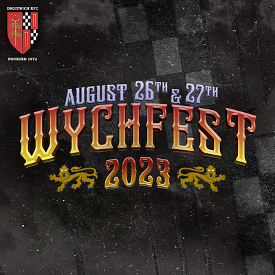 Wychfest Logo for the DRFC branding design graphic design illustration logo