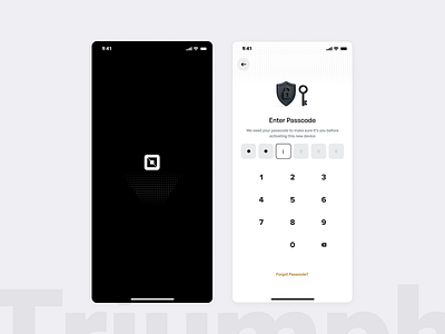 PayRep - Onboarding ✨ 3d app bank design flat minimal passcode secure splash ui