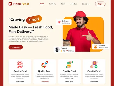 HomeFeast – Fresh Food, Fast Delivery!