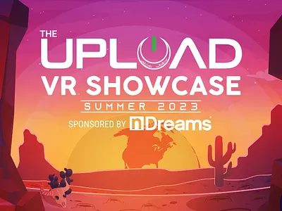 Artwork for The Upload VR Showcase Summer 2023 branding calgary design graphic design illustration interior design print production