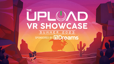 Artwork for The Upload VR Showcase Summer 2023 branding calgary design graphic design illustration interior design print production