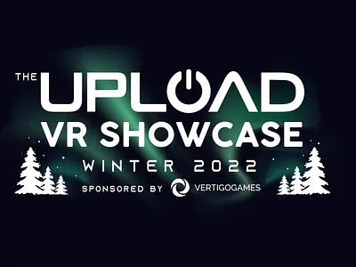 Finalized Artwork for The Upload VR Showcase of Winter 2022 application graphics architectural design branding design graphic design illustration interior design logo print production ui