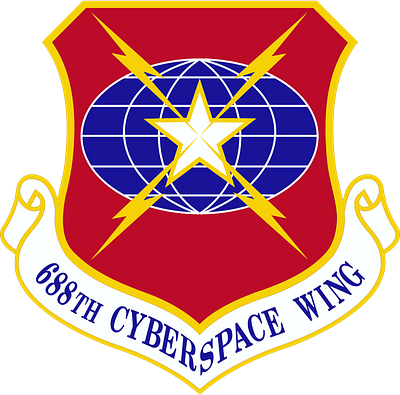 Official Finalized Logo remake for the 688th Cyberspace Wing application graphics architectural design branding calgary design graphic design illustration interior design logo print production ui