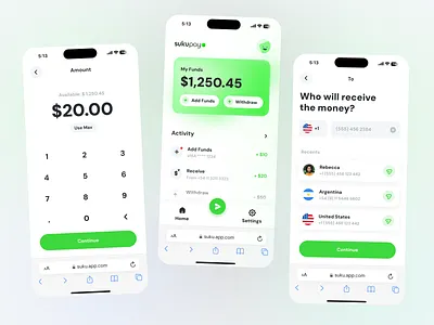 SukuPay — Send Money with your Phone Number blockchain crypto finance send money tech ui world