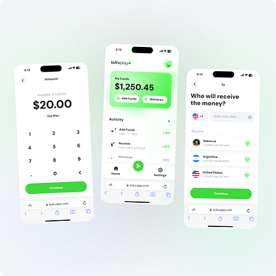 SukuPay — Send Money with your Phone Number blockchain crypto finance send money tech ui world