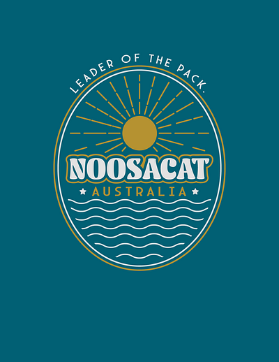 Concept Poster for Noosa Cat Australia, 2025 branding calgary canada design freelance graphic design illustration logo print production retro typography ui vector