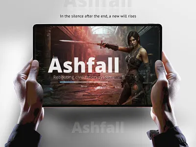 Ashfall - Post-Apocalyptic concept design game ui ux